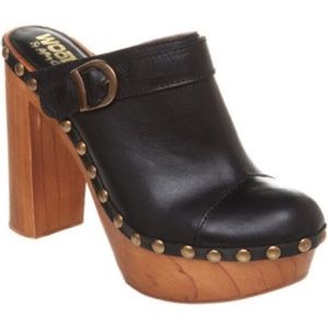 Jeffery Campbell Woodies - Leather Clog